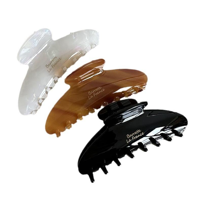 Marble Cellulose Acetate Hair Claw 11cm 2