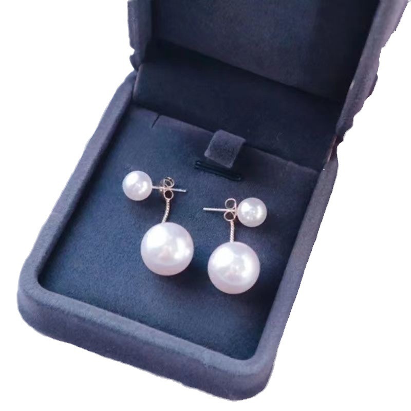 Double-Sided Pearl Stud Earrings for Weddings 2