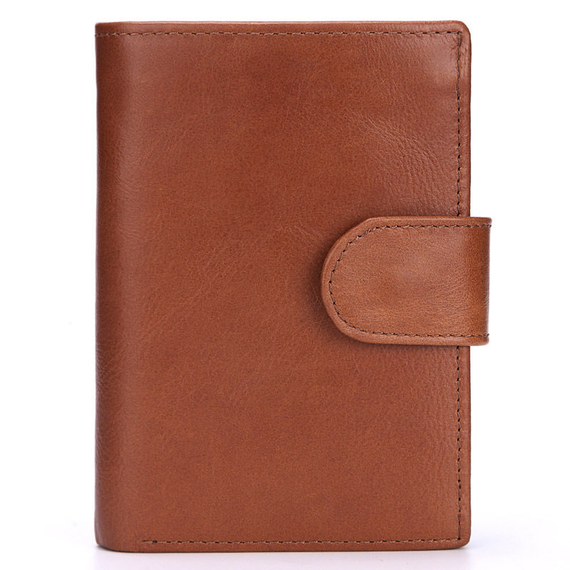 Vintage Leather Coin Purse Layer Vertical bag