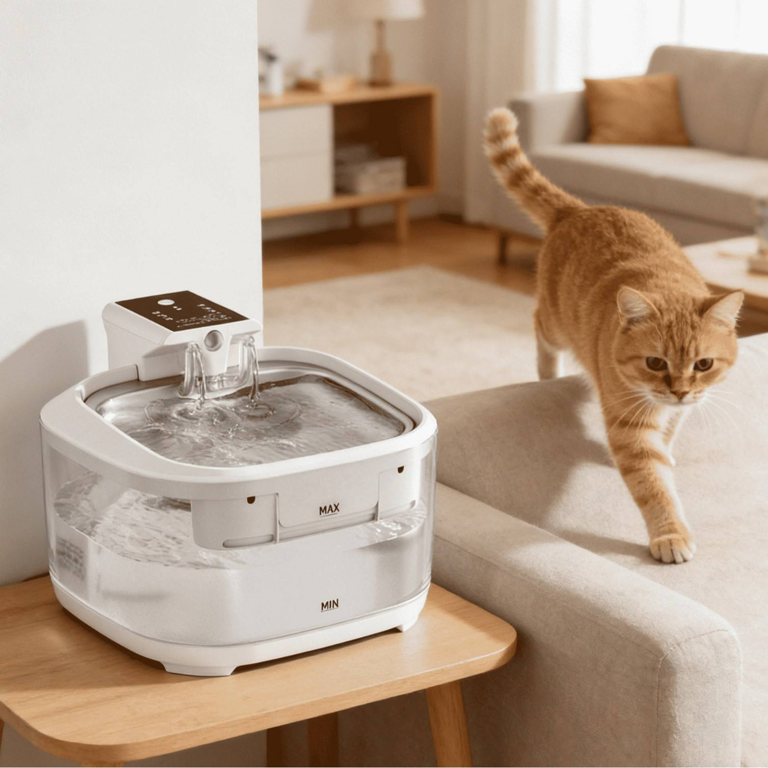 Premium 3.2L Cordless Rechargeable Pet Water Fountain With