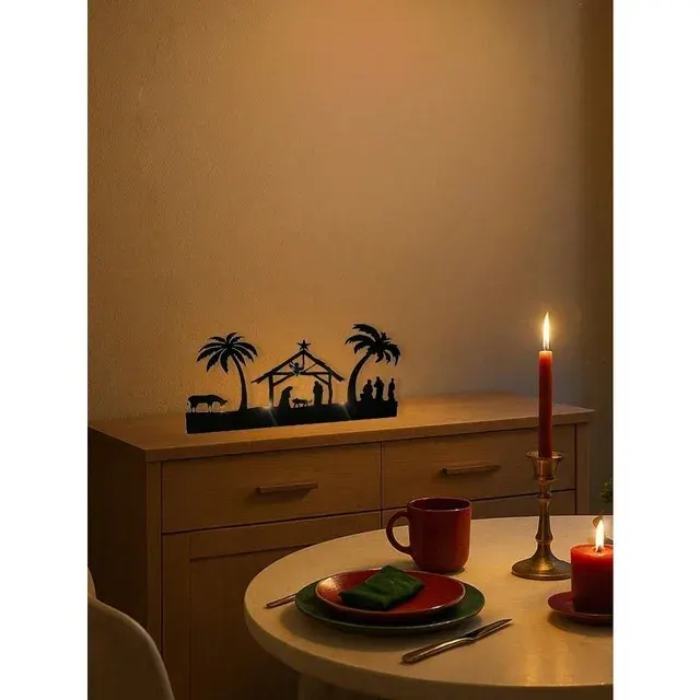 Nativity Candle Holder Set 4