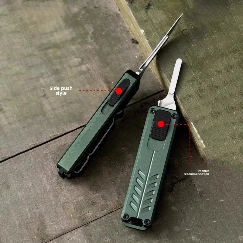 Microtech Klappmesser – Mini Tragbarer Aluminium-EDC-OTF-Cutter Klinge Nicht 2