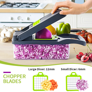 Manual Hand Kitchen Vegetable Chopper 12 in 1 4
