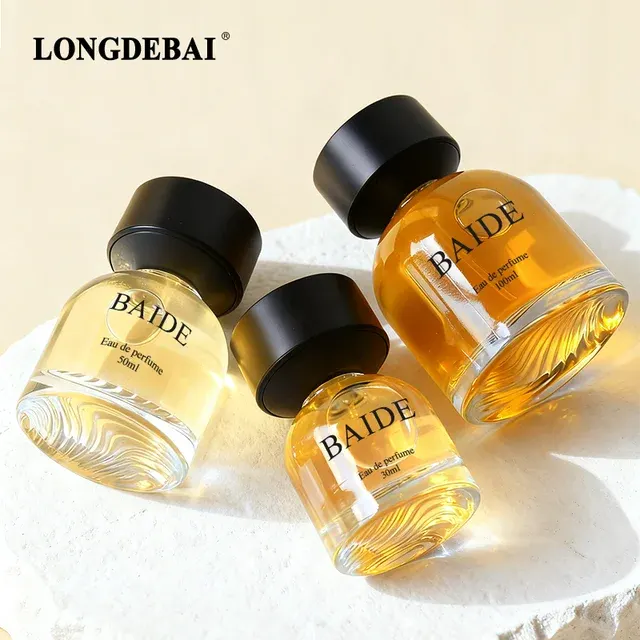 Crystal Round Perfume Bottle 100ml Black Cap 1