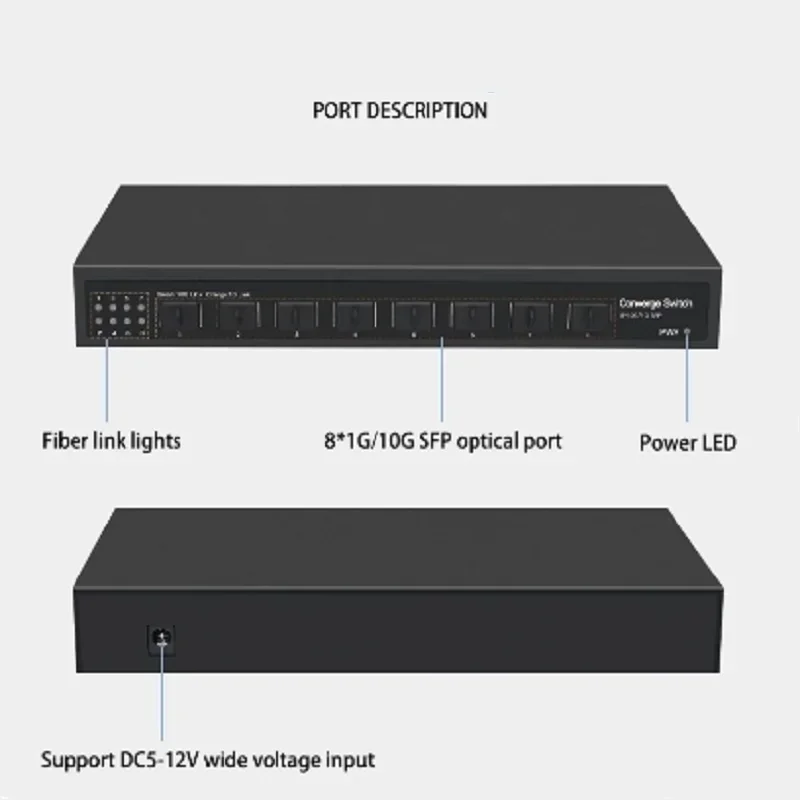 Zj 8*10g sfp Switch Desktop Nicht Verwalteter Ethernet 3
