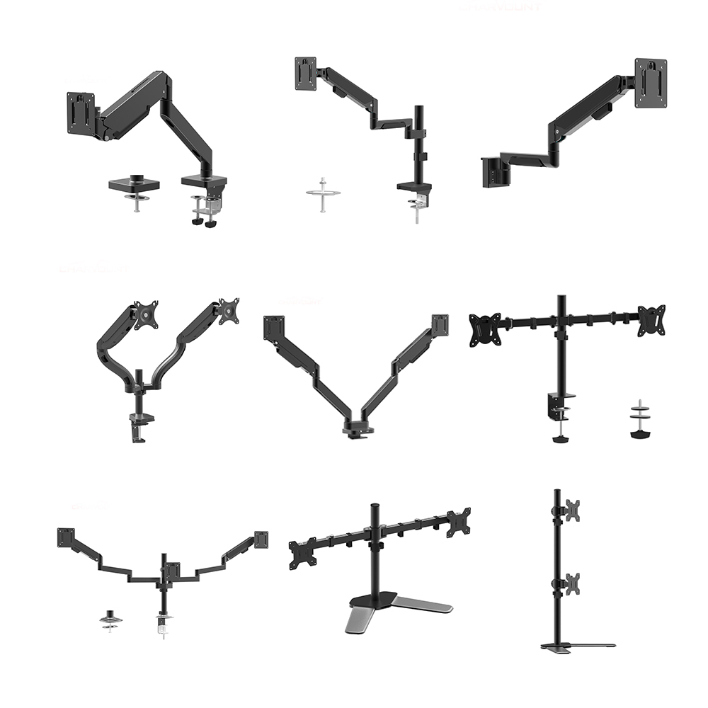 Wand-Monitorhalterung für 1–4 Monitore