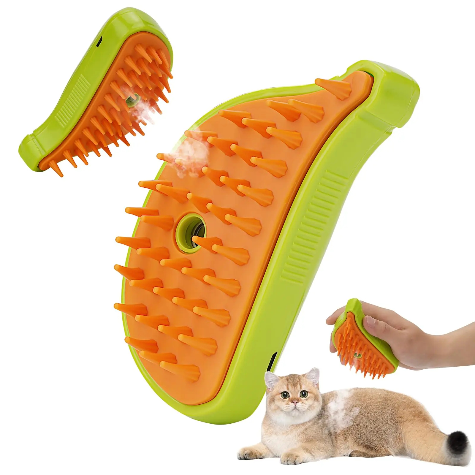 Self-Cleaning Pet Grooming Brush with Massage