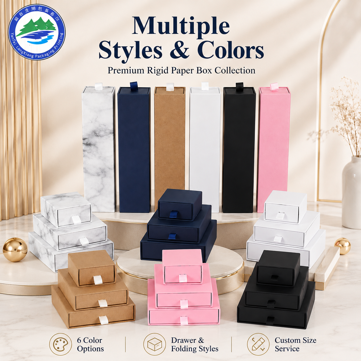 Luxury Recycled Jewelry Box with Magnetic Closure 2