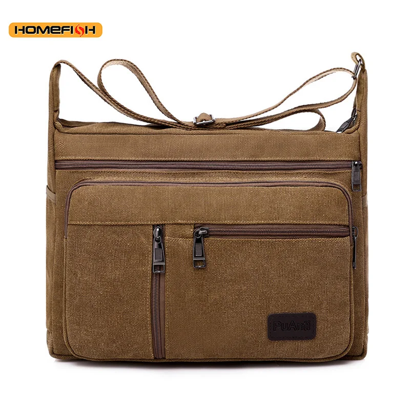 Lässige Reisetasche für Herren Canvas-Umhängetasche Luxus-Messenger-Tasche Modische Hochwertige 3