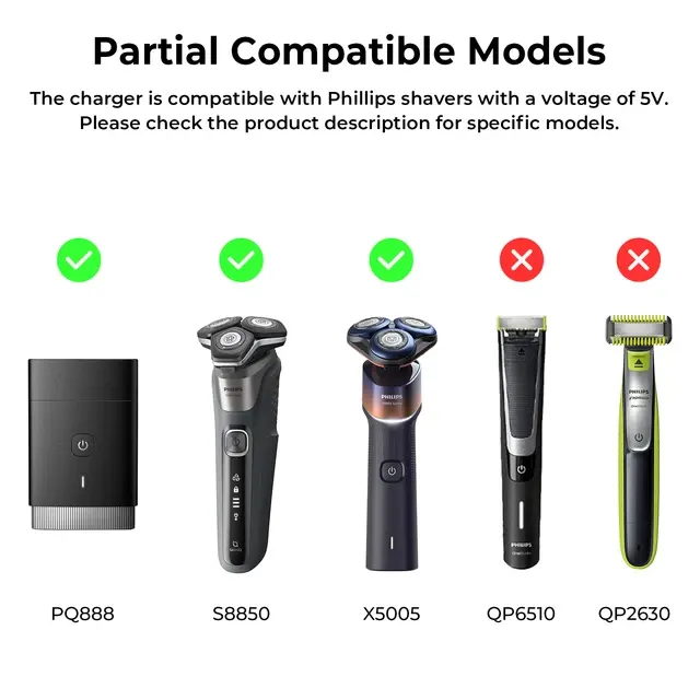 5V 1A Replacement Charging Cable for Shavers 3