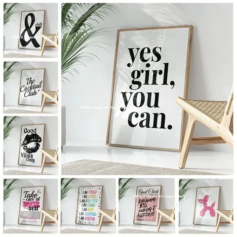 Typografie-Leinwandposter