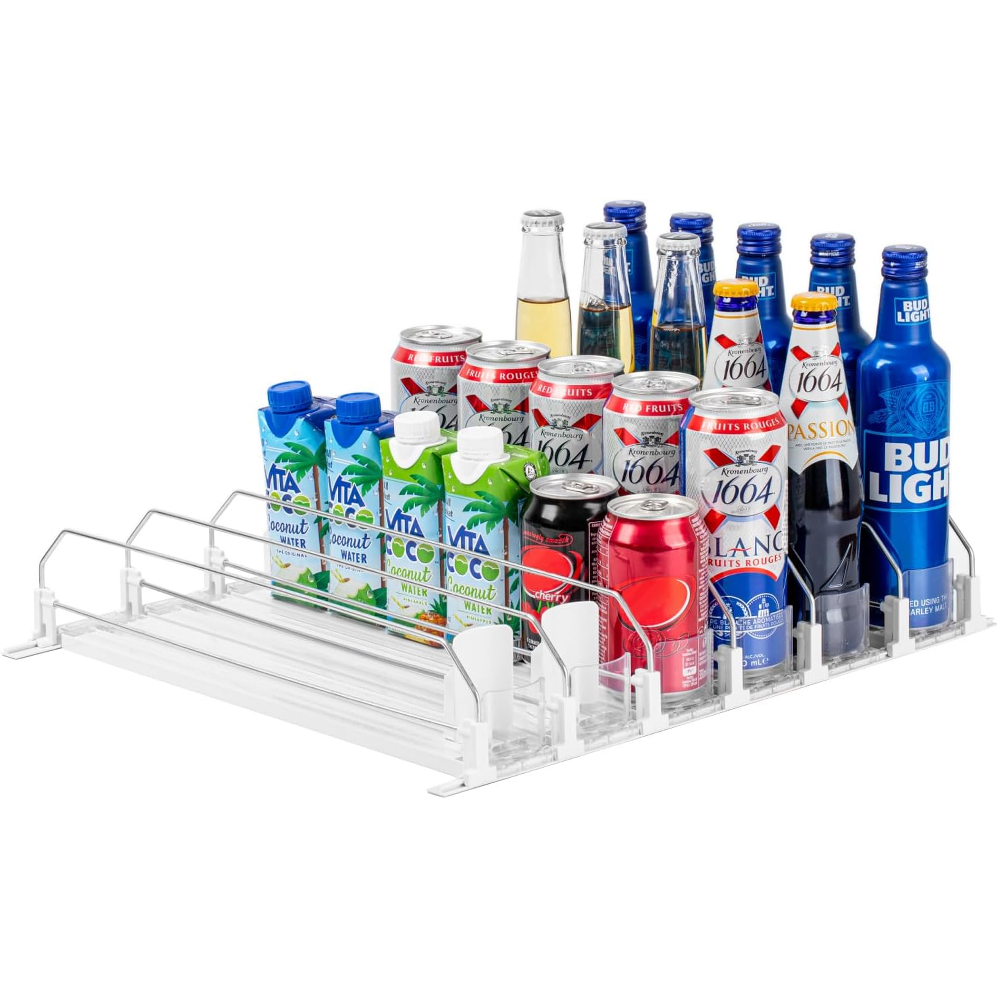 Supermarket Adjustable Pusher Glide Self-Pushing Soda Can Drink