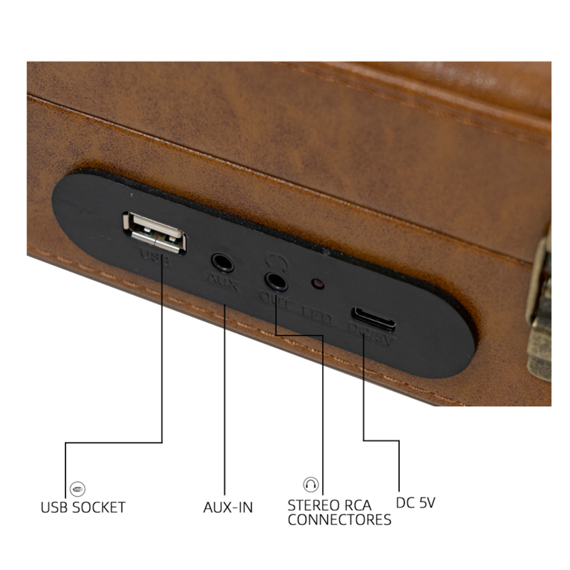 Portable Bluetooth Phonograph Player 3