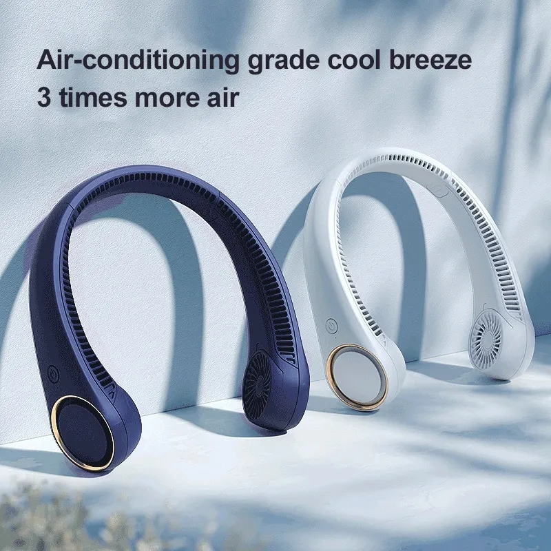 Portable Neck Fan Hands Free Bladeless 2500mAh Big 4