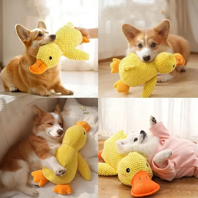 Plush Duck Dog Toy 2