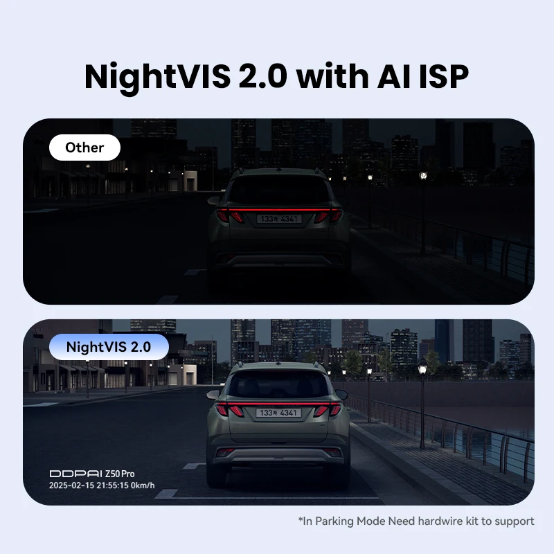 4K Dual Dashcam with ADAS and Rear Camera 3