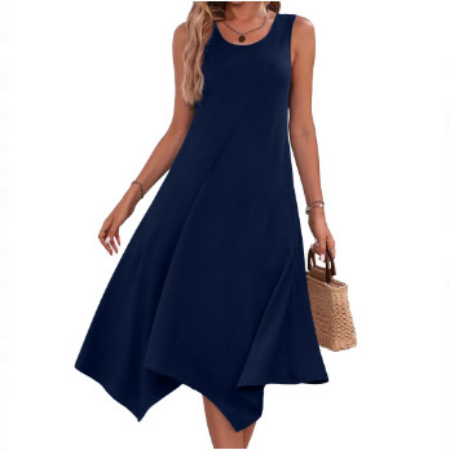 Printed Oversized Midi Dress for Women