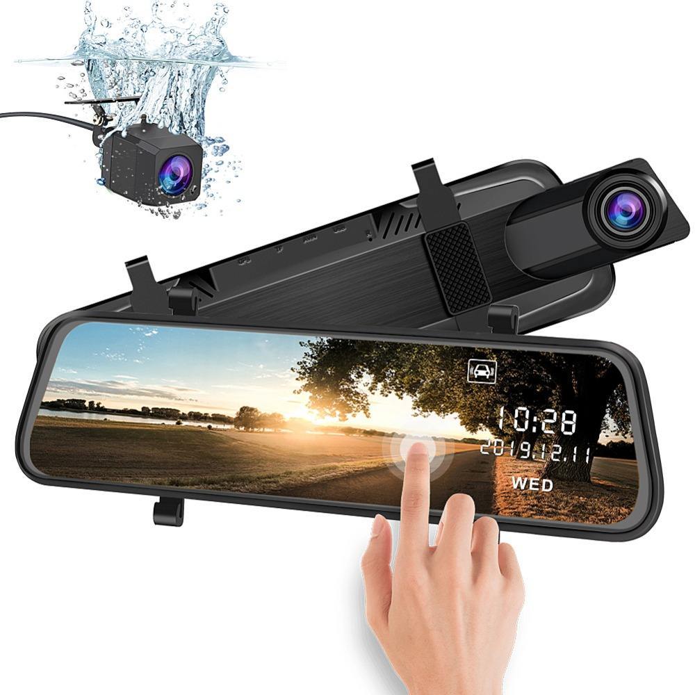 9.66 Inch Touch Screen Camera Front HDR1080P Rear