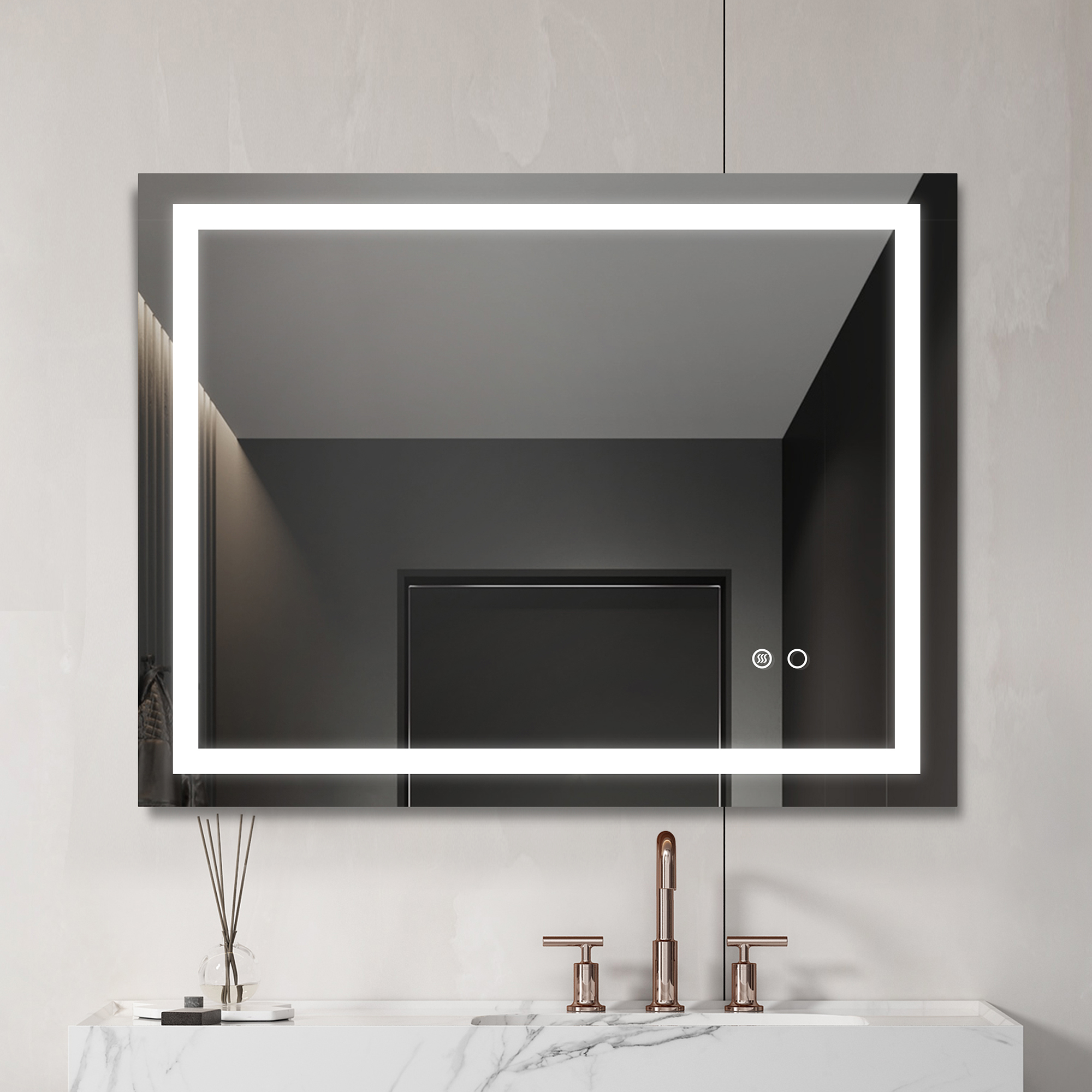 LED-Badezimmerspiegel mit Touch-Bedienung