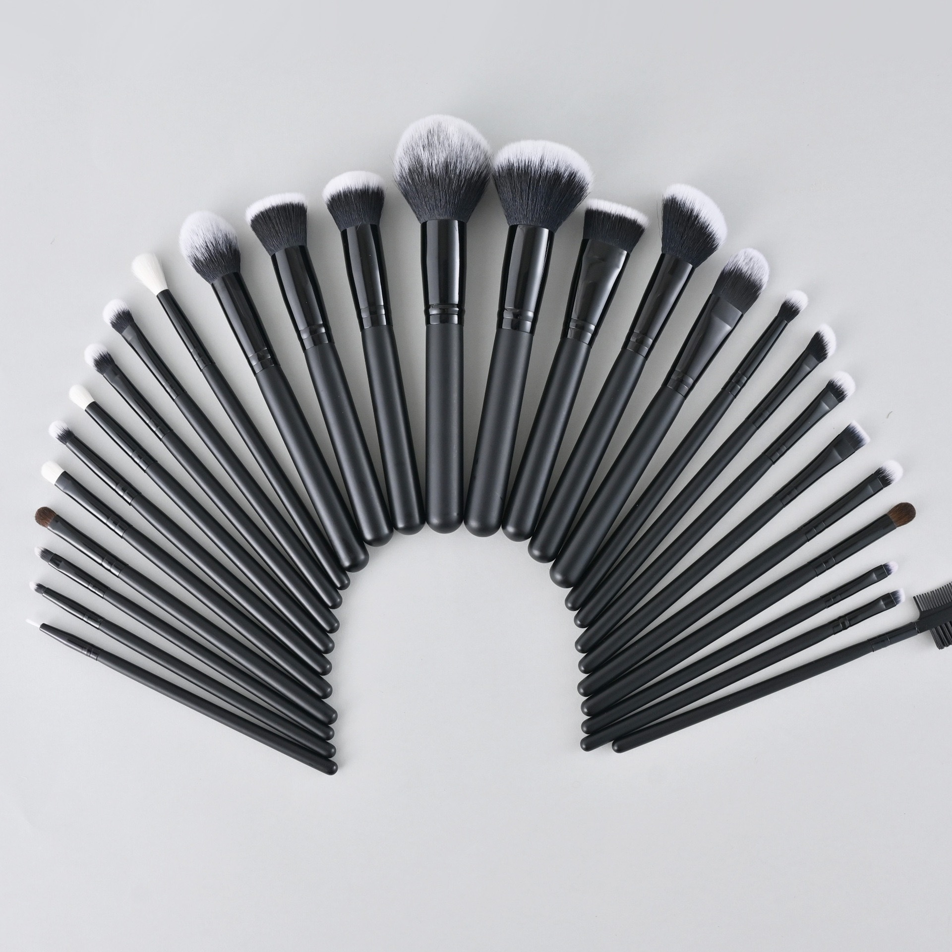 27pcs Luxury Professional Face Flat Makeup Brush Set 2