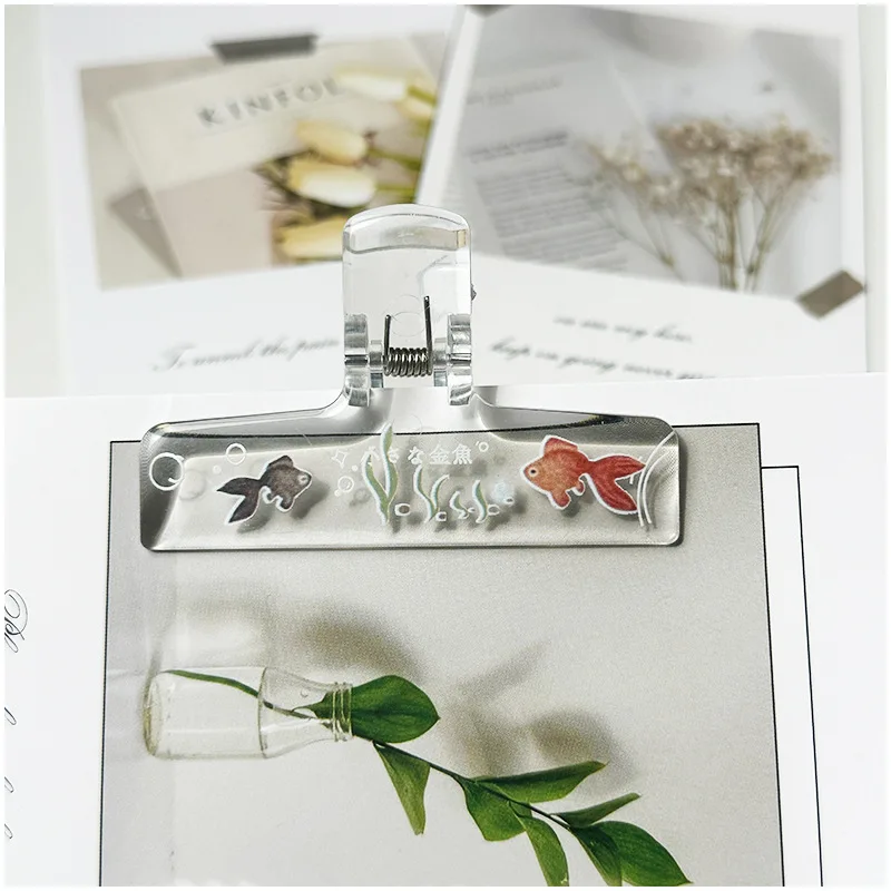 Transparente Acryl-Bindeclips für Notizbücher
