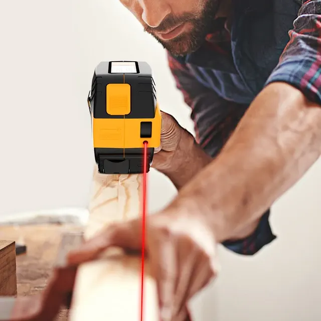 REVASRI Laser-Messband 40M Infrarot-Laserentfernungsmesser mit HD Smart Display 3