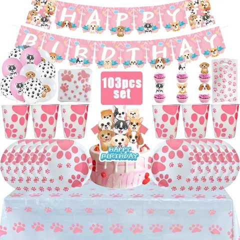 Paw Print Party Set