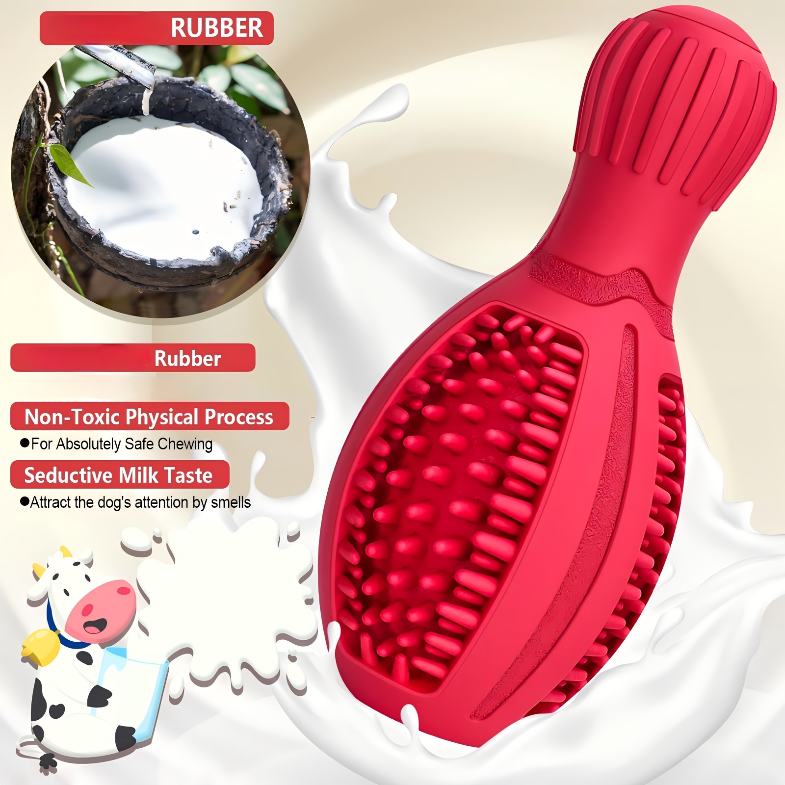 Interactive Bowling Ball Dog Chew Toy Treat Dispensing 2