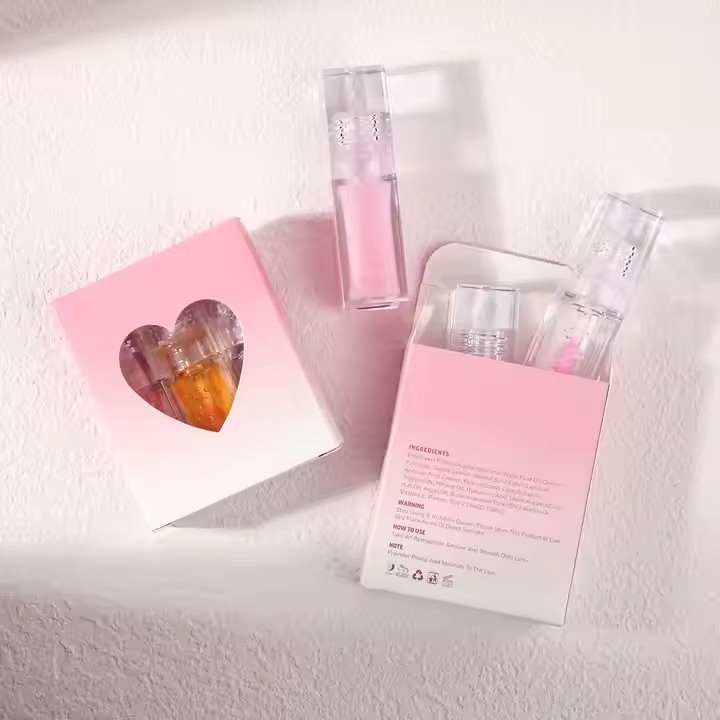 Transparent Fruity Lip Oil Set 4