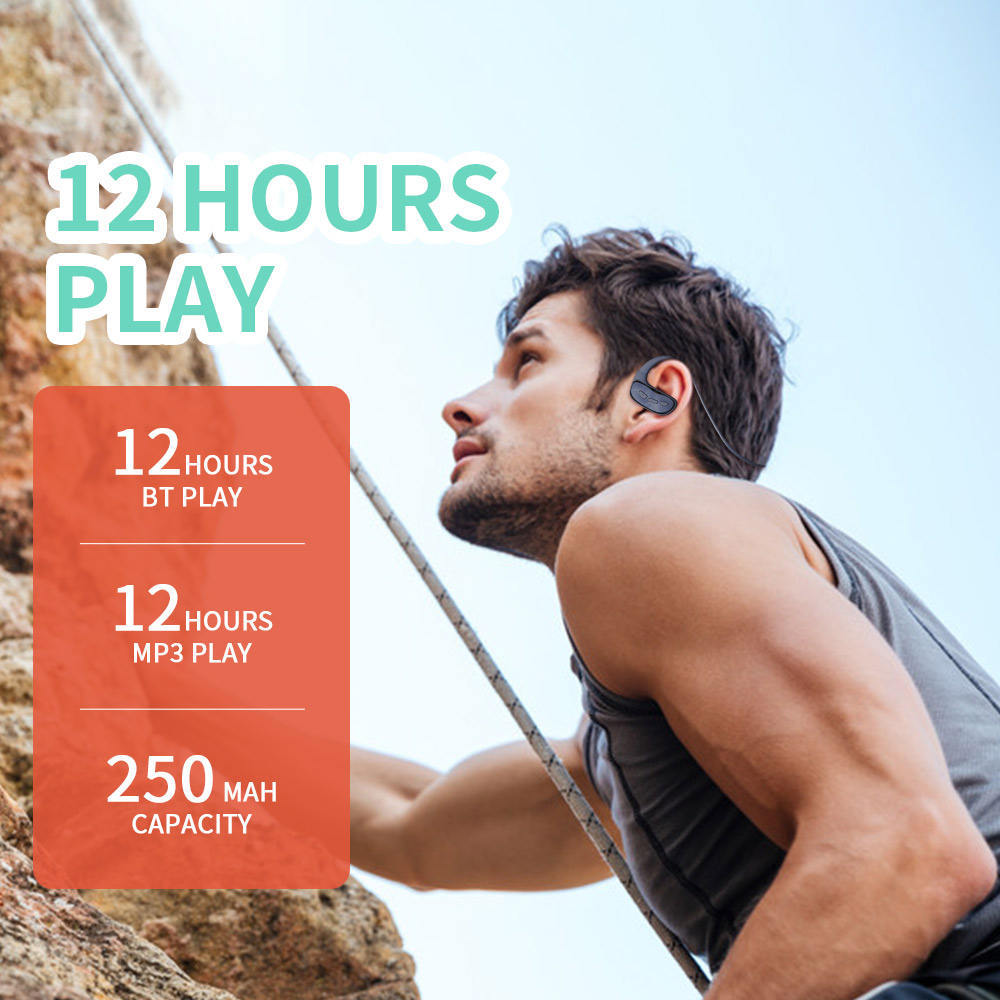 Waterproof IPX8 Bone Conduction Swim Headphones 32GB 4