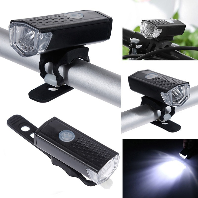 USB Rechargeable IPX5 LED Bike Light Set 4