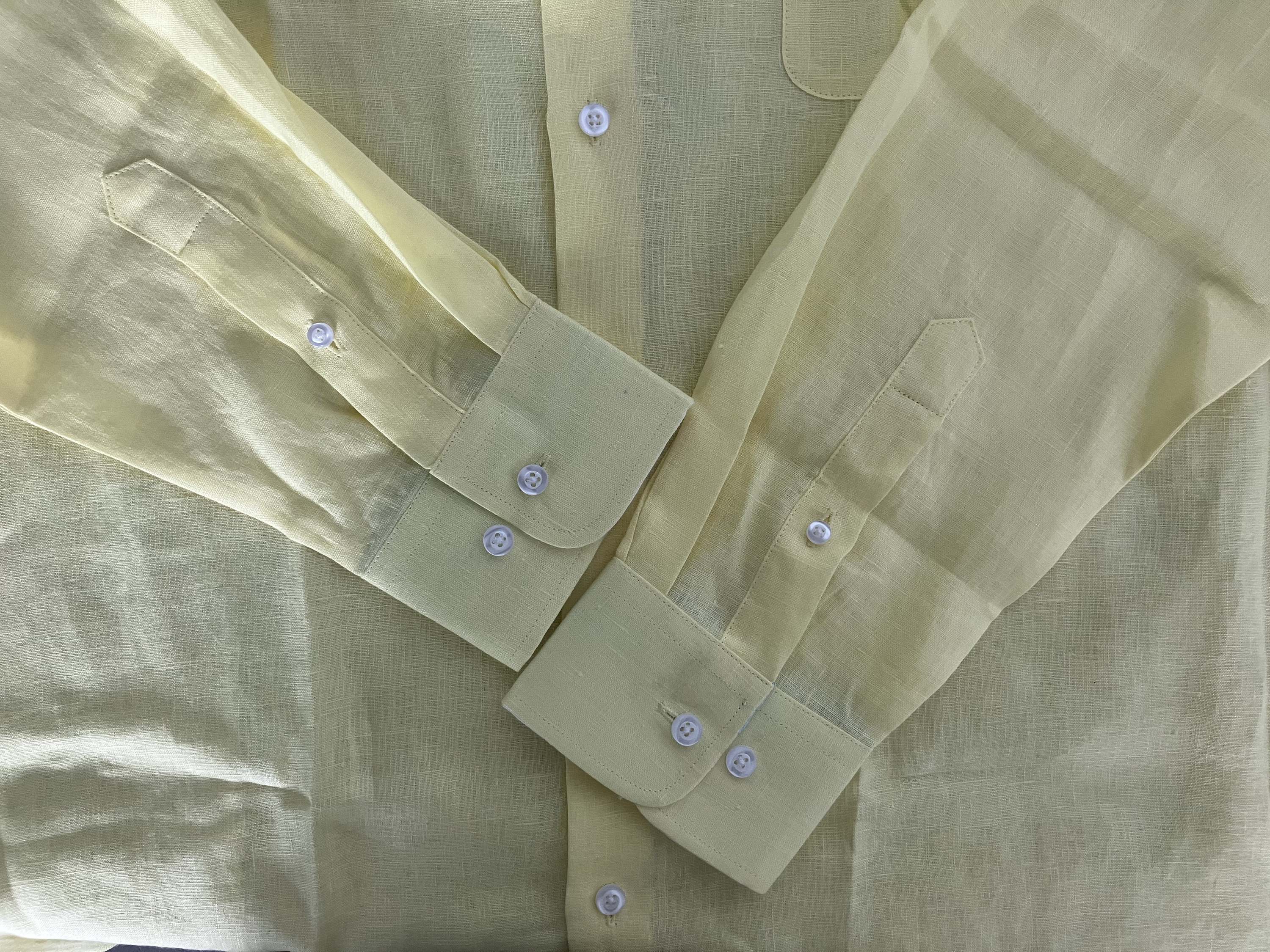 Men's Relaxed Fit Linen Long Sleeve Shirt 3