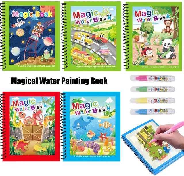 Reusable Magic Water Painting Book 2