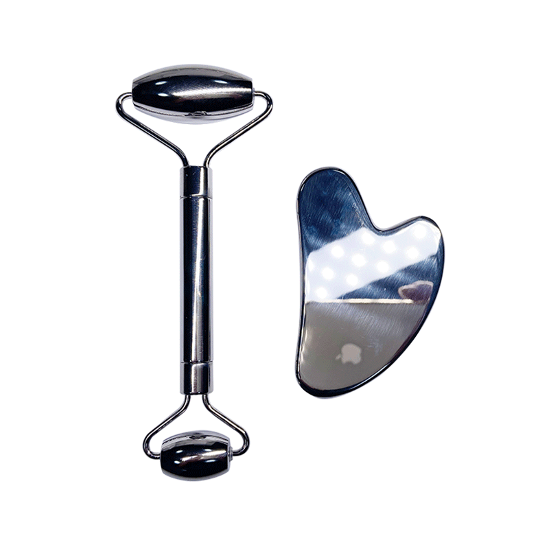 Stainless Steel Roller Gua Sha Set Anti-Aging Facial 3