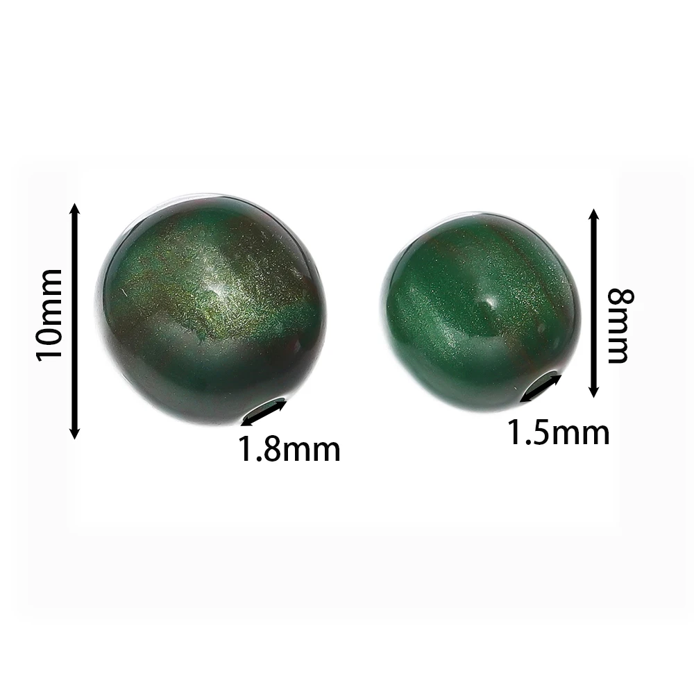 Glitter Cat Eye Resin Beads 2