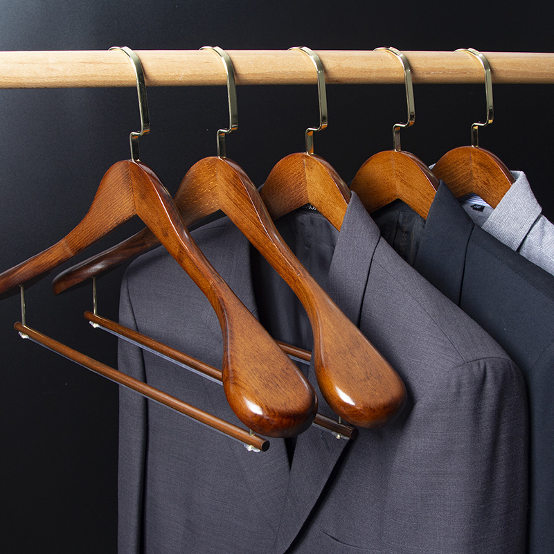 Seamless Home Clothing Store Hanger Clothes Solid Wood
