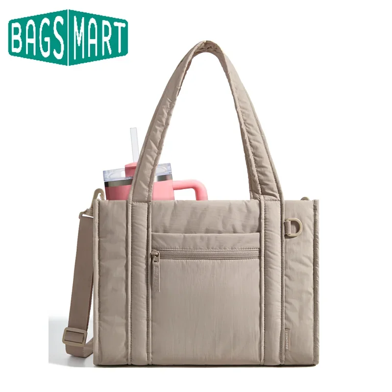 BAGSMART Kleine Tragetasche für Damen Leichte Umhängetasche mit