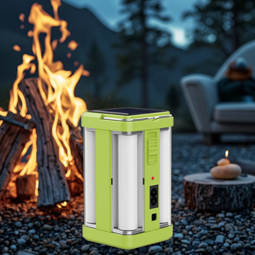 Rechargeable Solar Power LED Lantern Portable Emergency Camping 2