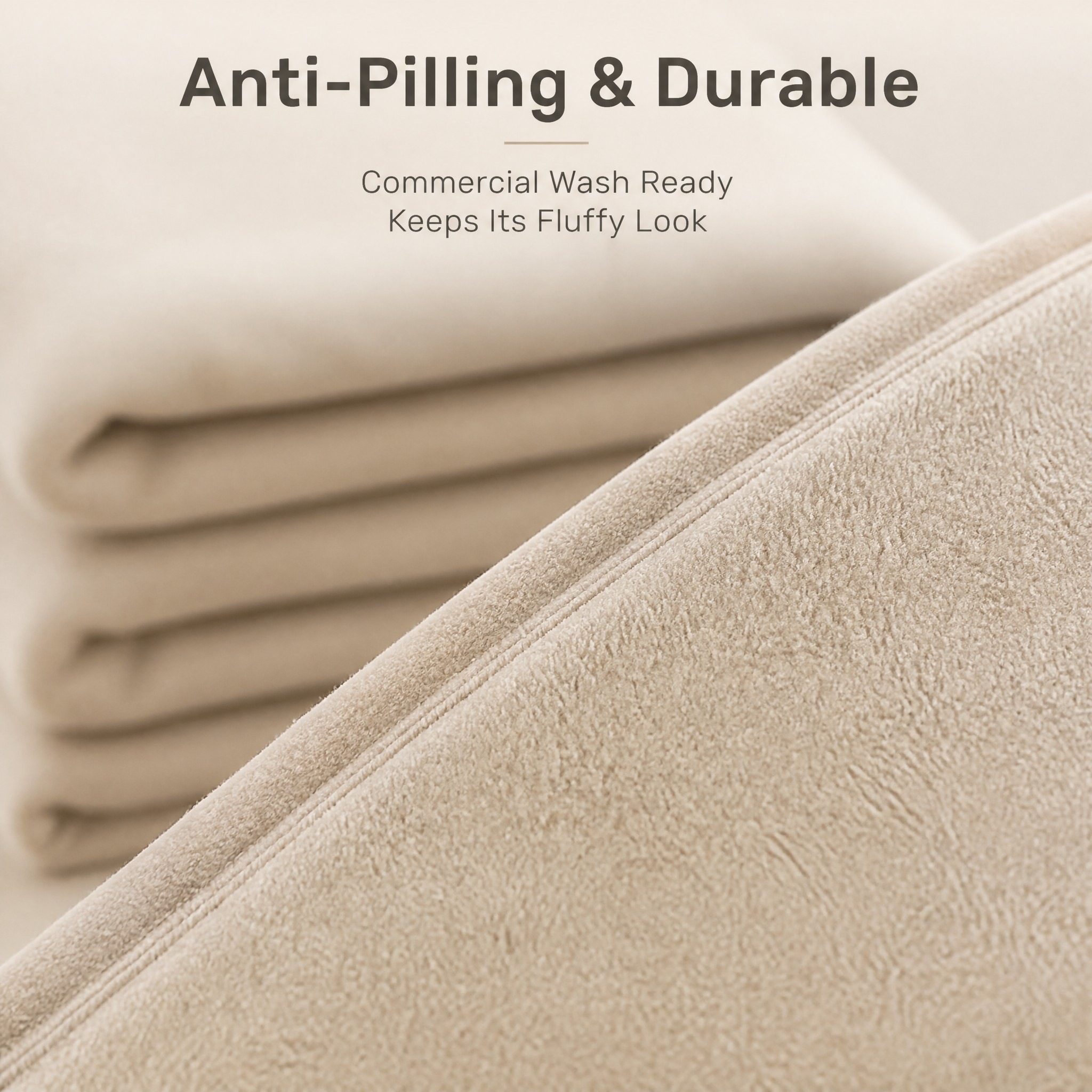 200GSM 100%Polyester Polar Fleece Fabric Blanket Lightweight Bed 3
