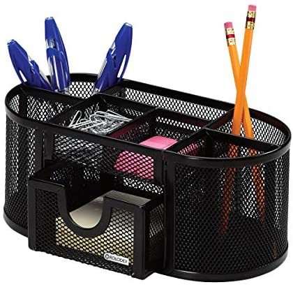 Desk Supplies Metal Organizer Mesh Storage Pen Holder