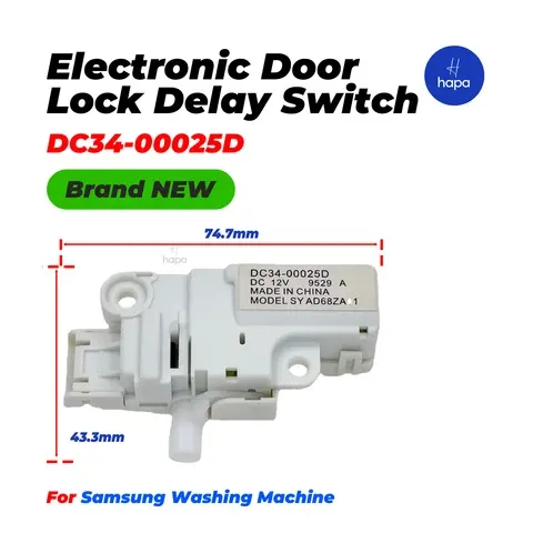 washing machine door lock switch