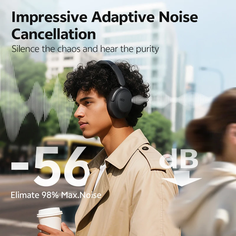 QCY H3S ANC Over-Ear-Kopfhörer – 56 dB Headsets 2