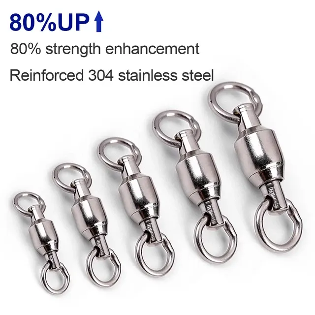 Stainless Steel Trolling Swivels, 10-Pack 2