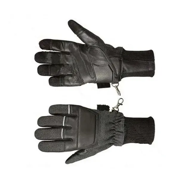 Fireproof Firefighter Leather Wrist Gloves 4