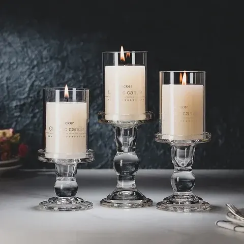 Glass Candle Holder
