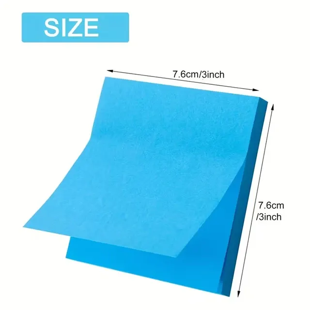 6 Packungen 3x3 Zoll Haftnotizen 300 Blatt Insgesamt 2