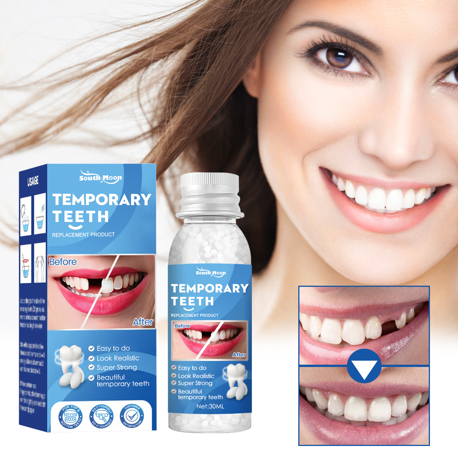 South Moon Solid Dental Gel Fixing Teeth Temporary