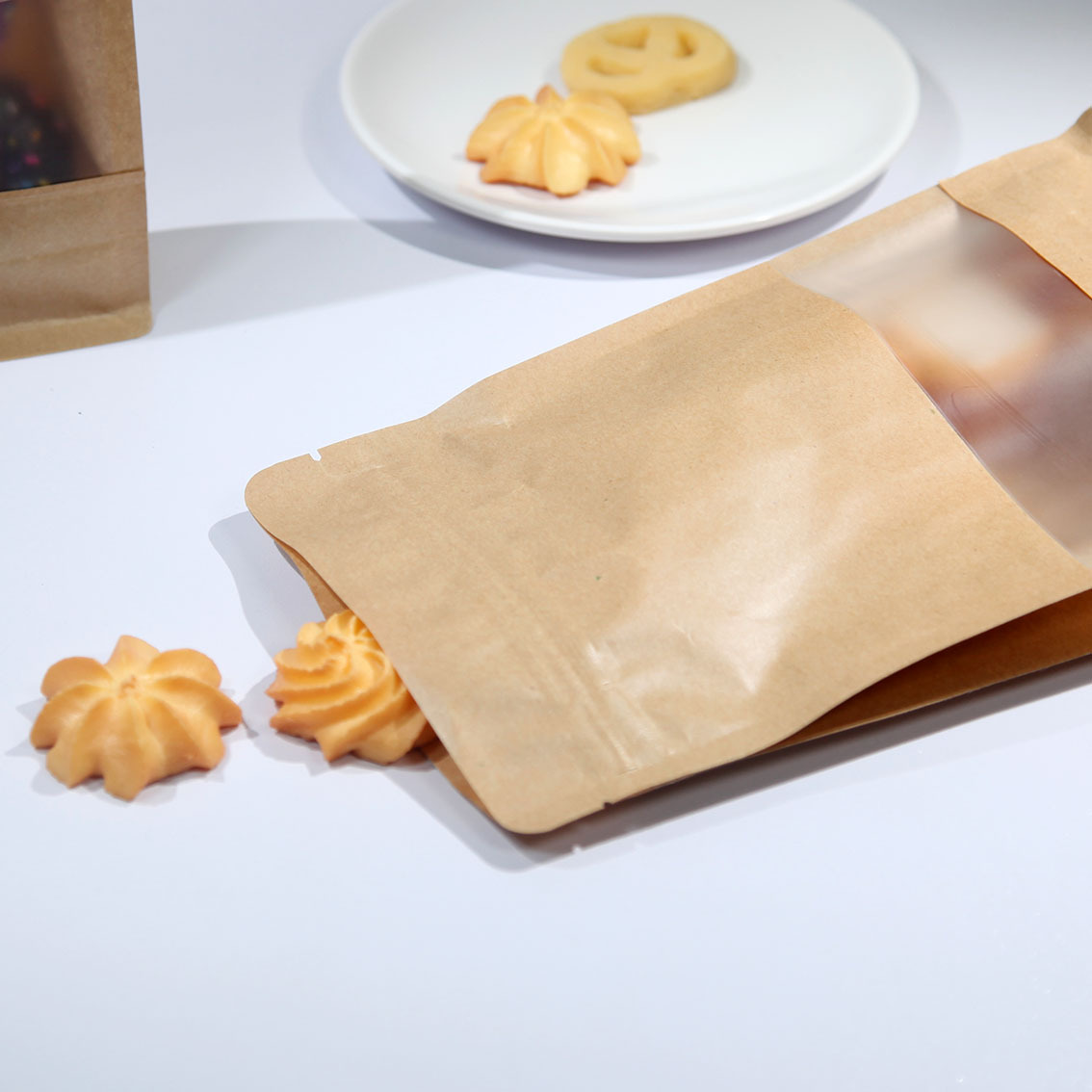 Window Stand up Pouches Zip Lock Food Storage 3