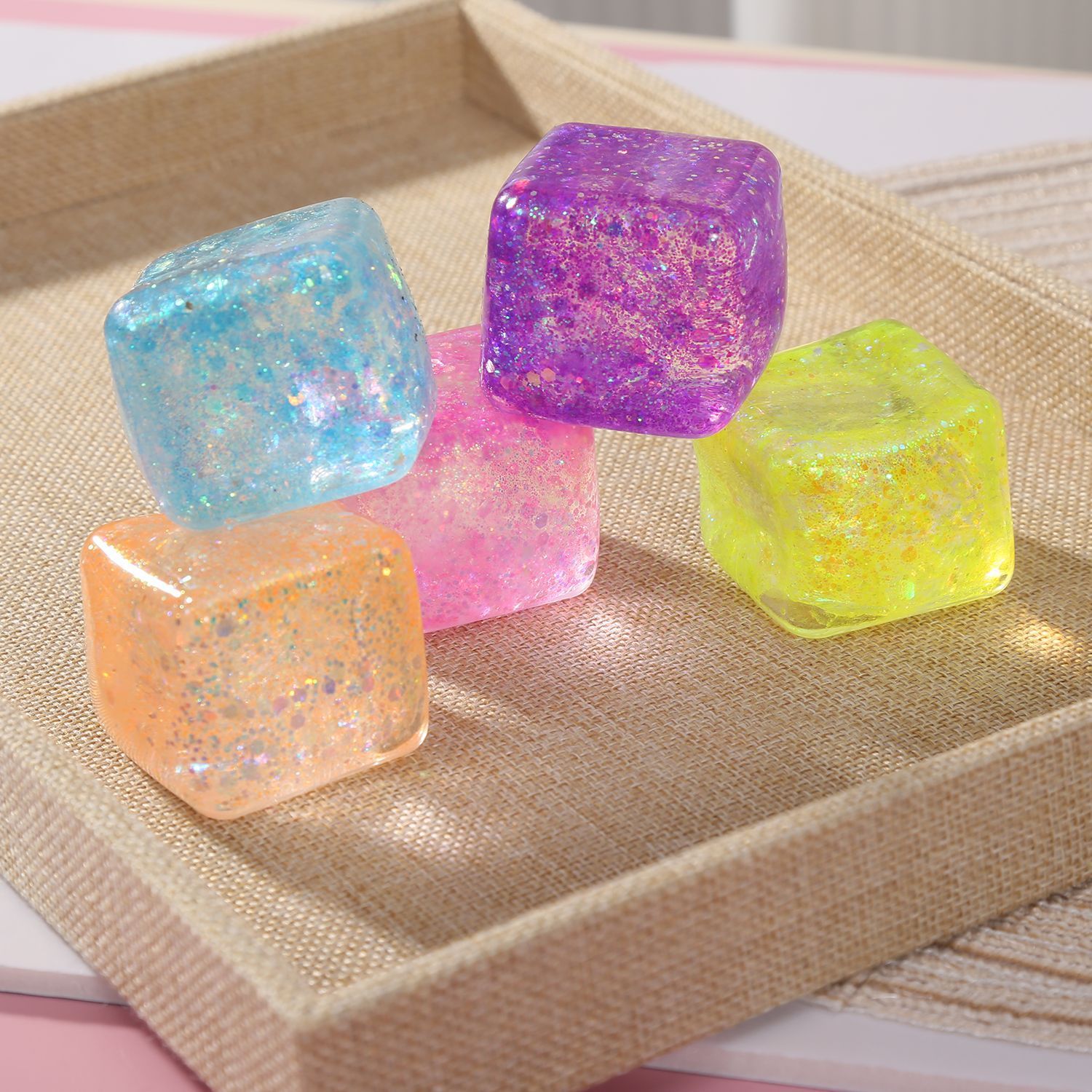 Glitter Sensory TPR Squeeze Ball 2