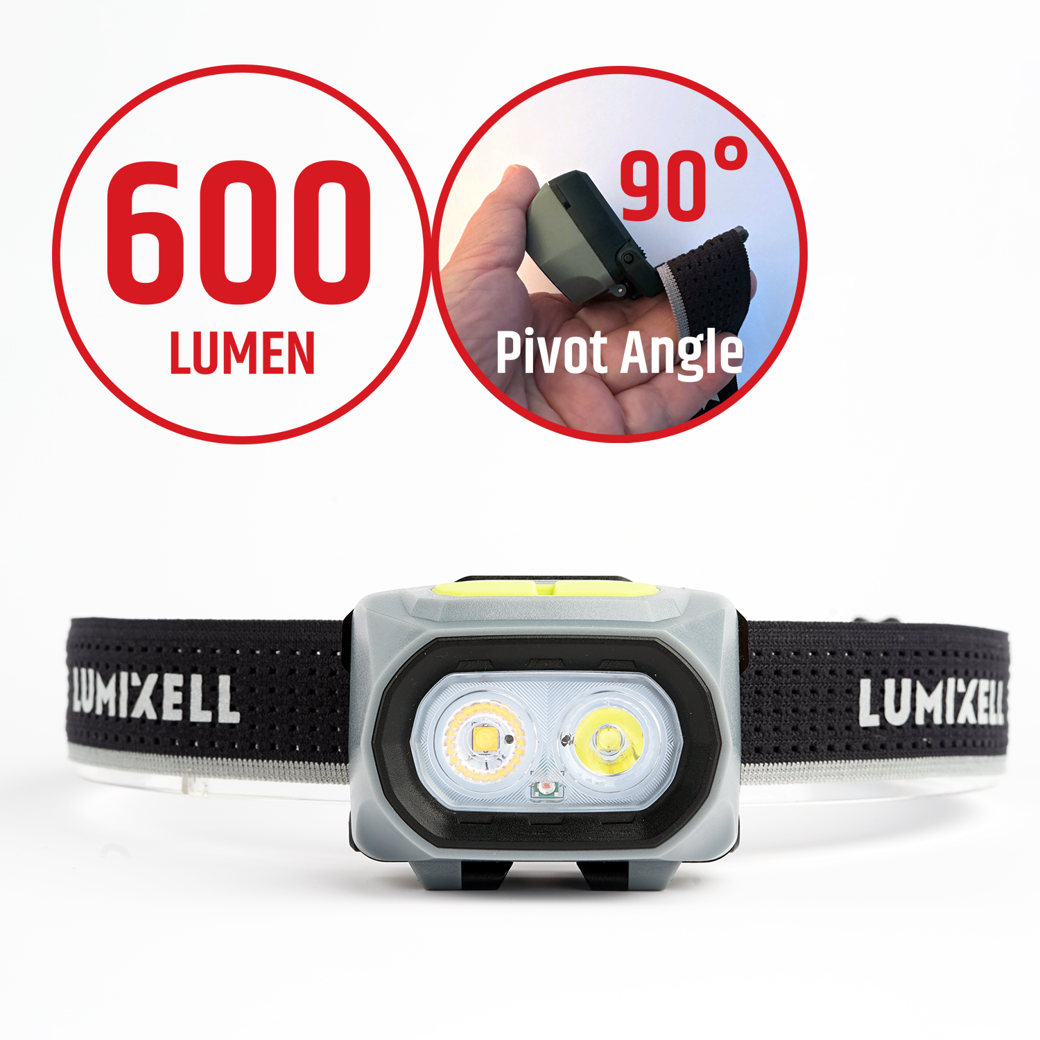 600 Lumen USB-C Headlamp with Red Light 2